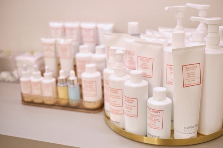 Swissline professional skincare collection at INIZIO